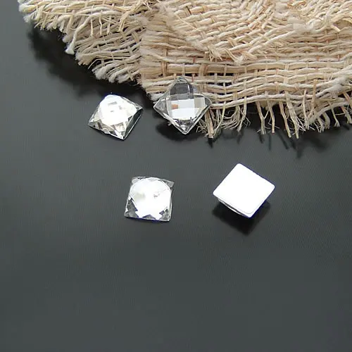100 шт Акриловые плоские круглые овальные квадратные кабошоны бусины Diy Ювелирные