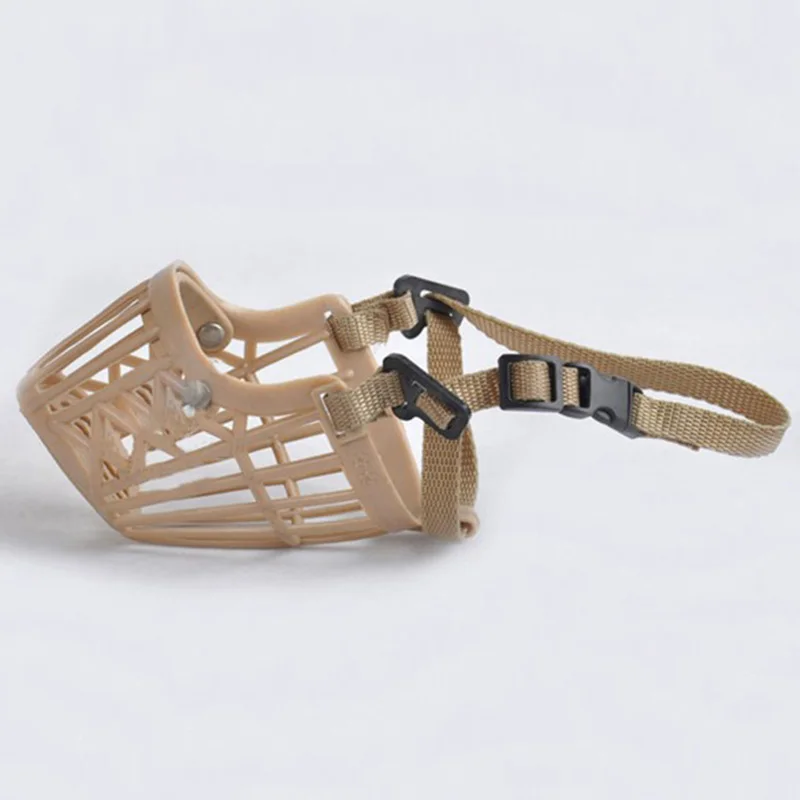 7 размер регулировка пластиковая корзина для намордника собаки дизайн анти
