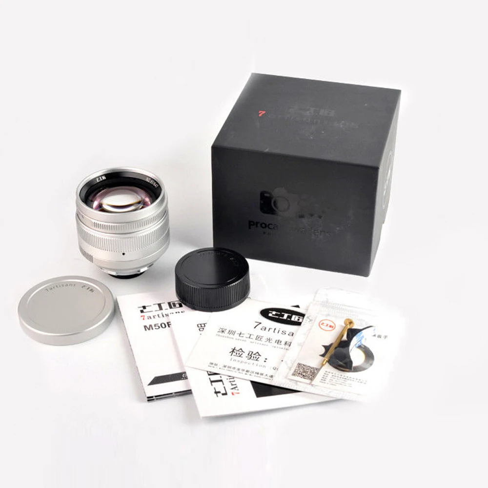 7 artisans 50 мм F1.1large Aperture Paraxial M-mount Prime Lens для камеры Leica M240 M3 M5 M6 M7 M8 M9 M9p M10 | Электроника