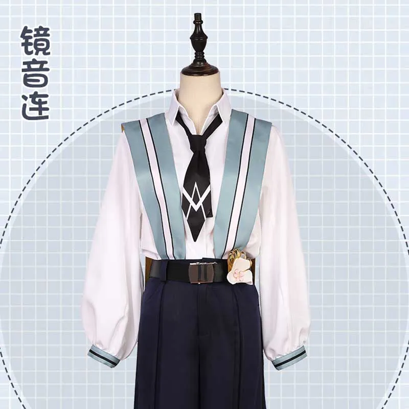 

CosplayLove Custom Made Vocaloid Kagamine Rin Kagamine Len Sakura of Spring Uniform Cosplay Costume For Halloween Christmas
