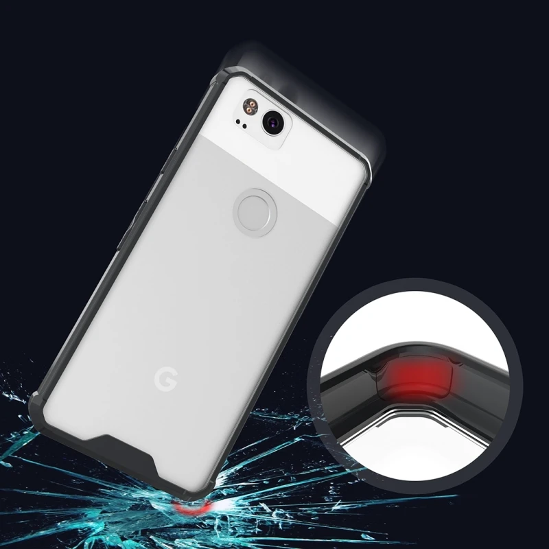Для Google Pixel 2 XL чехол прозрачный противоударный Ультратонкий Мягкий ТПУ задняя