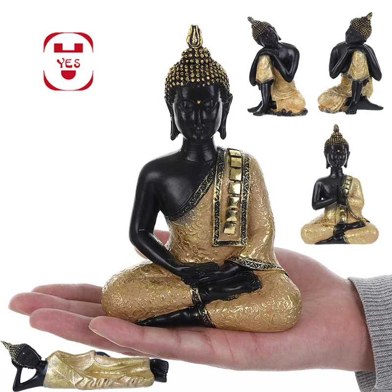 

Southeast Asia Resin Buddha Statue Hindu Buddhism decoration emple Yoga Buddha Figure Meditation India Religious Home Decor