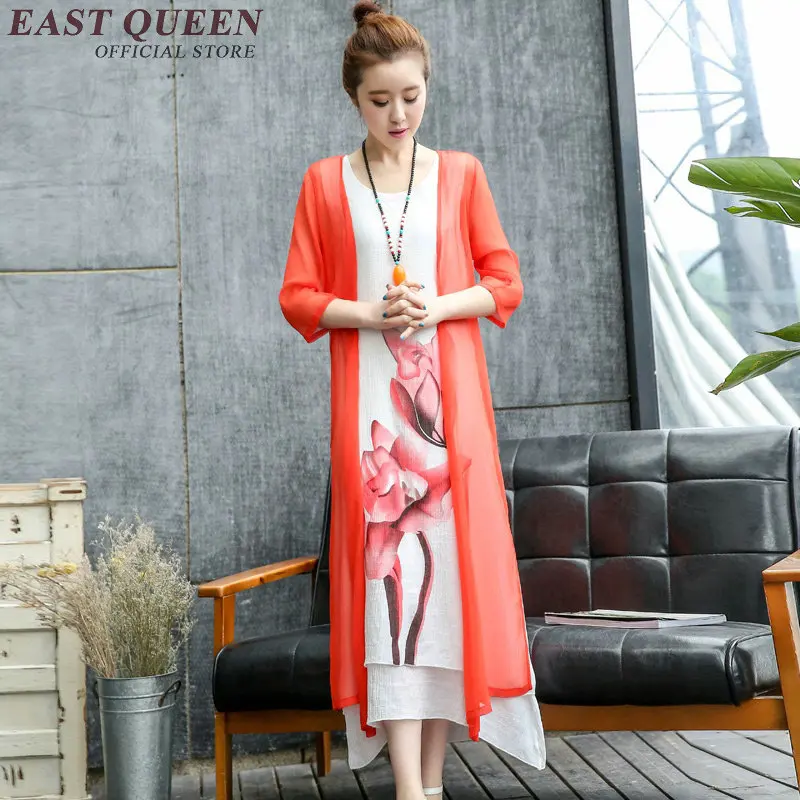 Традиционная китайская одежда 2018 весеннее Новое китайское восточное платье с