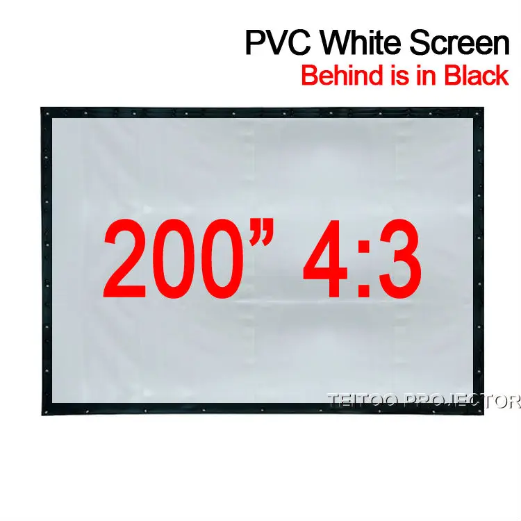 Экран занавеска передний большого размера из ПВХ 200 дюйма 4:3|projection screen|pvc projection