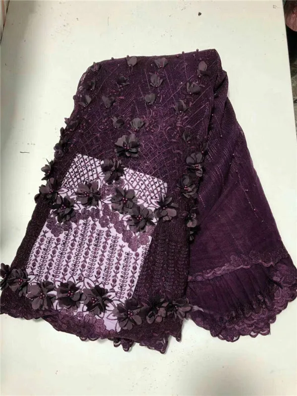 Вышитая 3D Цветочная ткань новый дизайн 2019 года вечернее платье сетчатые ткани