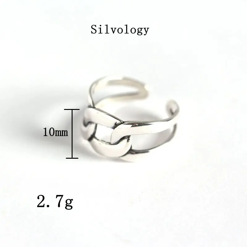 Серебряные ранние кольца Silvology простые плетеные геометрические открытые в
