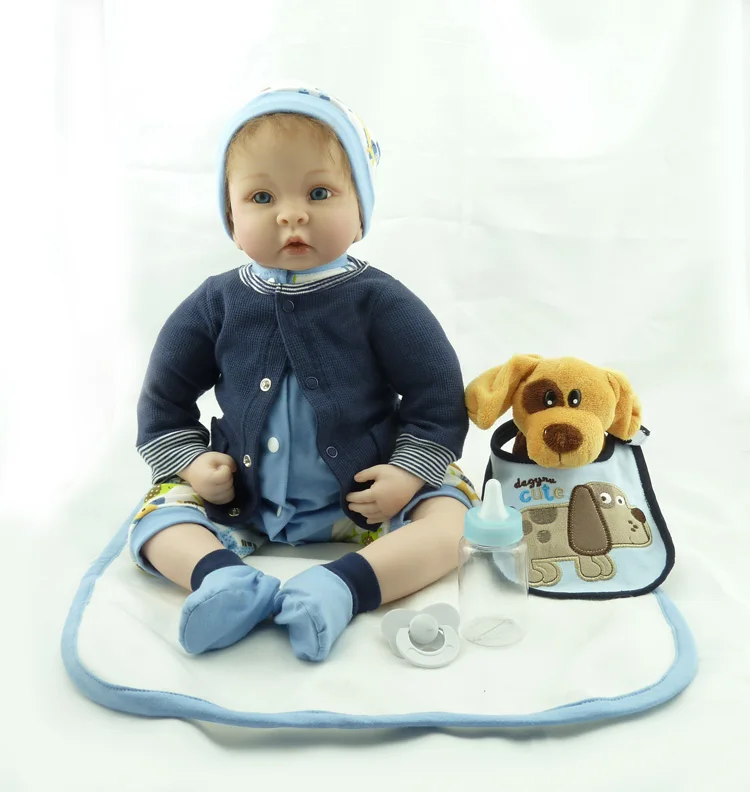 22 &quotВысокое качество куклы реборн игрушки ткани тела мягкие силиконовые