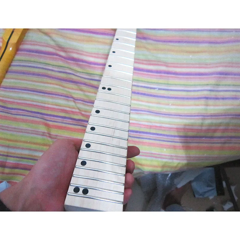 Disado 24 лада Кленовая электрическая гитара Гриф кленовый гриф Деревянный Цвет