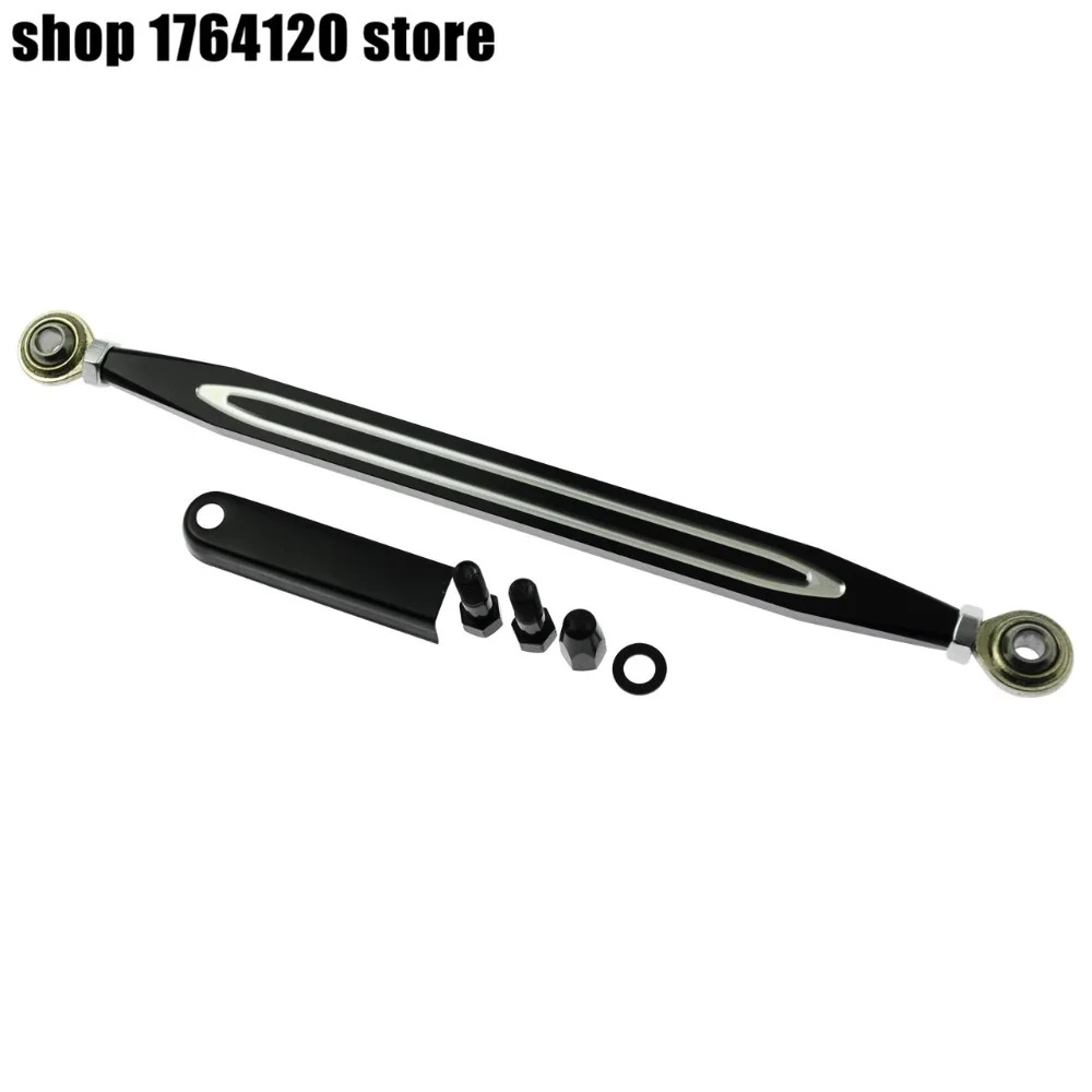 Алюминиевый рычаг переключения передач с ЧПУ 330 мм черный для Harley Touring Electra Glide