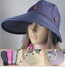 2015 new Hot sale summer fashion women sun hats casual protection vintage beach wide brimmed cap Chapeu | Аксессуары для одежды