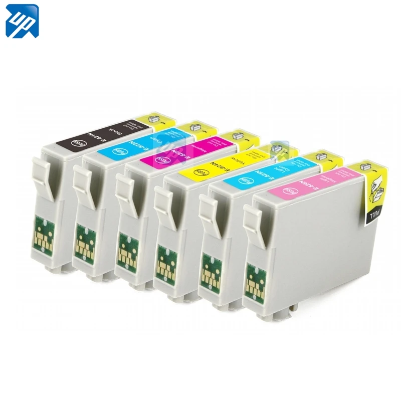 14 шт. T0821 чернильный картридж для Epson Stylus R270 R390 RX590 TX700W TX800W T50 TX720 TX700 TX800 RX610 t50 t59 tx650