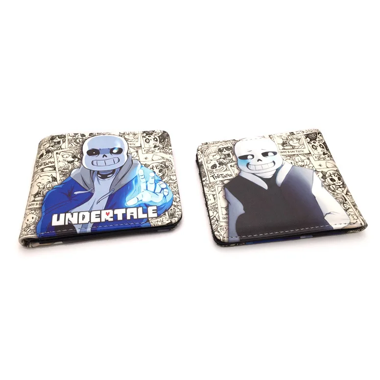 Новинка, игровой бумажник Undertale, ПУ, студенческие короткие кошельки, повседневный кожаный держатель для карт, милый мультяшный подарок, Детский кошелек, Carteras