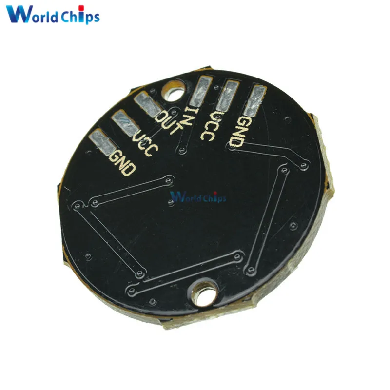 Светодиодная кольцевая лампа WS2812 5050 RGB 7 светодиодов со встроенными драйверами