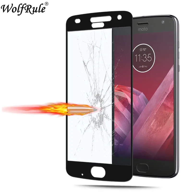 Защитное стекло для Moto Z2 Play 2 шт. закаленное 2.5D полное покрытие Motorola Play|Защитные