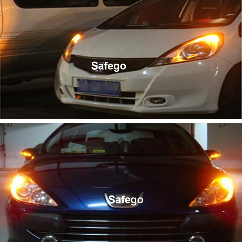 50 шт. Safego T10 клиновидный светодиодный Авто интерьерные лампы (дверные огни) w5w 5 SMD