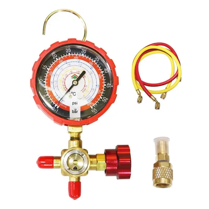 HS-473AL/H Freon Refrigerant gauge one way manifold for Car AC Airconditioning Conditioner R404A R22 R134A R407c | Обустройство дома