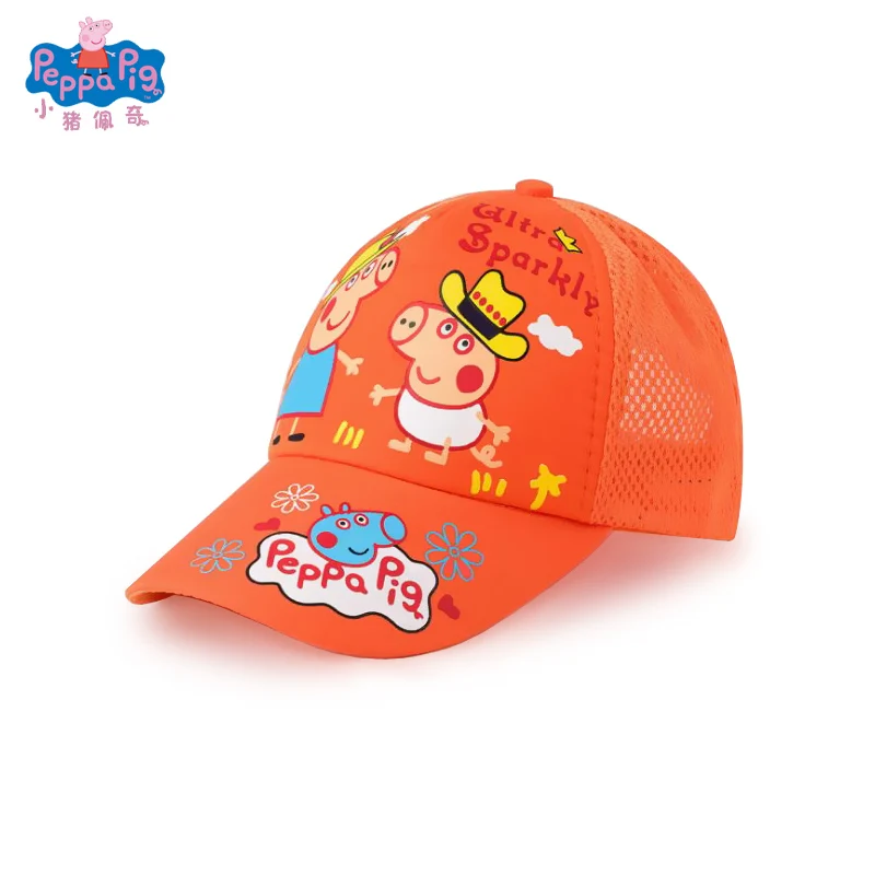 Peppa шапка со Свинкой Милая свинка семья Аниме Фигурка тиара дышащая классная бейсболка теннисная Кепка летние эфирные детские игрушки