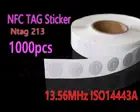 Наклейки-метки NFC, 1000 шт.партия, Ntag213, метки RFID, 13,56 МГц, ISO14443A, наклейки NFC, универсальные метки для всех телефонов NFC