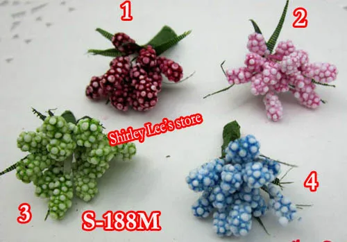 96 пучков = 1152 шт. х миниатюрные веточки для украшения коробок цветы смешанные 4