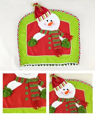 Happy Рождество красный Санта олень Чехлы для стульев обеденный Кухня дома