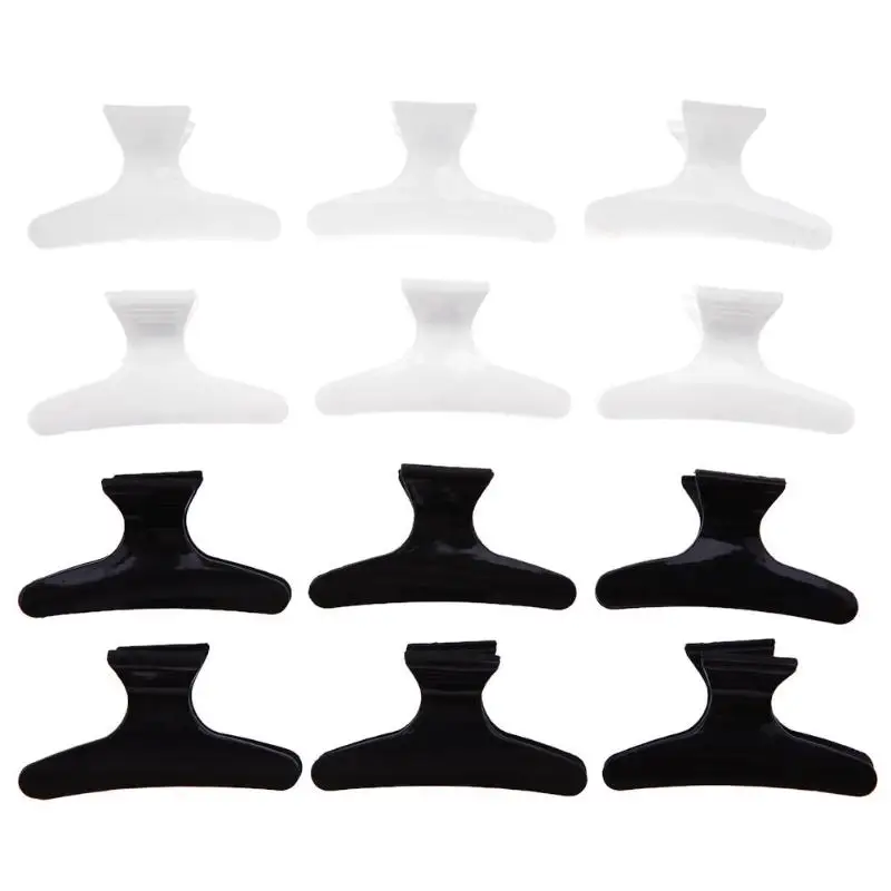 

12pcs/Set Butterfly Hairpin Clip Clamp Plastic Headdress Hair Styling Tool