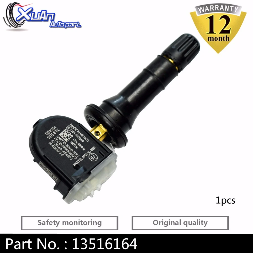 XUAN 1 шт. 13516164 датчик давления в шинах TPMS для Chevrolet Silverado Sonic Spark SS Suburban Tahoe подача Trax
