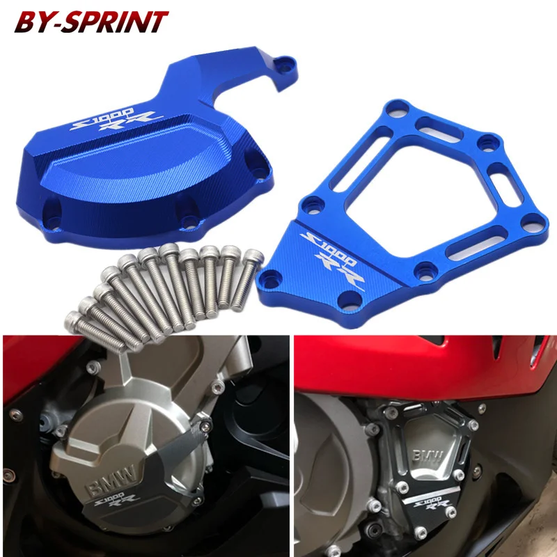 

Motorcycle CNC Engine Stator Case Guard Cover Slider Protector Accessories For S1000RR S1000 RR HP4 K42 K46 2009-2015 Laser Logo