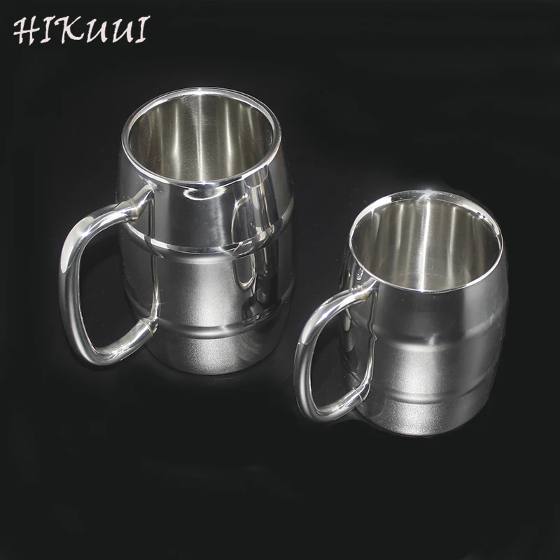 Кружка пивная в форме барабана из нержавеющей стали 350/550 мл 1 шт.|cup mug|milk cupbeer cup |