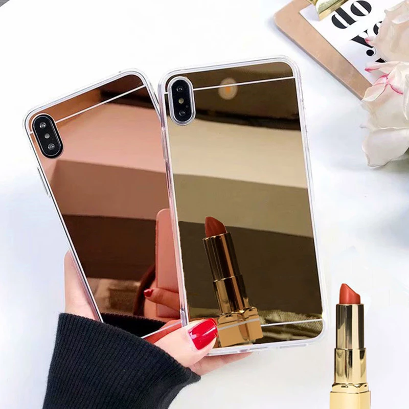 Зеркальный Мягкий чехол из ТПУ для Huawei P30 P20 P10 P Smart Mate 20 Y6 Y7 Prime Y9 2019 2018 Honor 9 10 Lite 8A 8C 8X