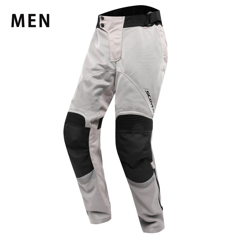 P047 Gray Pants SCOYCO мотоциклетная куртка, летняя куртка для езды на мотоцикле, дышащая мотоциклетная куртка для мотокросса, защита для мотогонок, Bdy Amor - Цвет: P047 Gray Pants