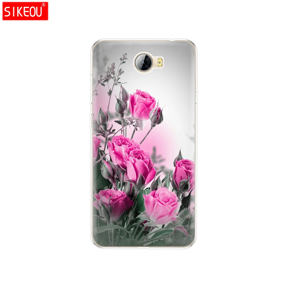 Мягкий силиконовый чехол из ТПУ для Huawei Y5 II Y5 2/Y6 II Compact/Россия Honor 5A LYO-L21 Cat flower - Цвет: 12072