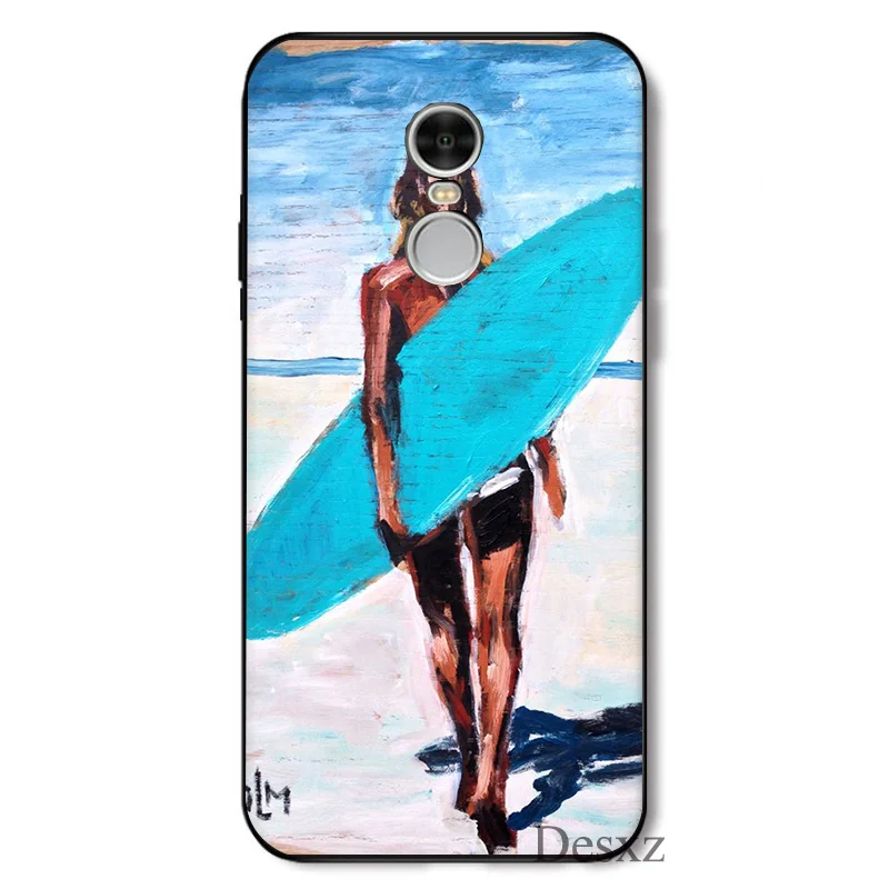 Чехол для телефона Surfing Art Surf Girl Ультратонкий чехол с рисунком xiaomi redmi note 4 4A 4X 5 5A 6 7