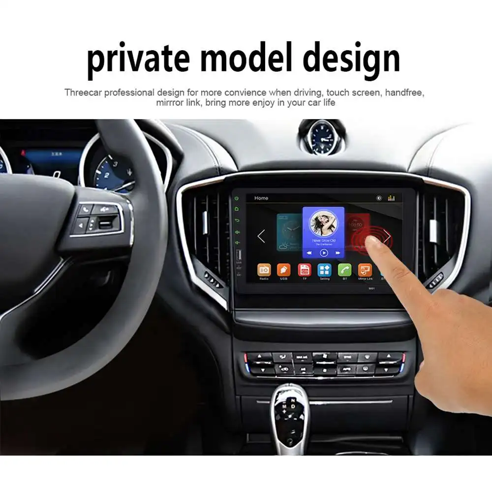 9 дюймов 1DIN универсальный автомобильный стерео MP3 MP4 MP5 плеер 1080P радио Indash FM bluetooth сенсорный с задней камерой мультимедийный плеер