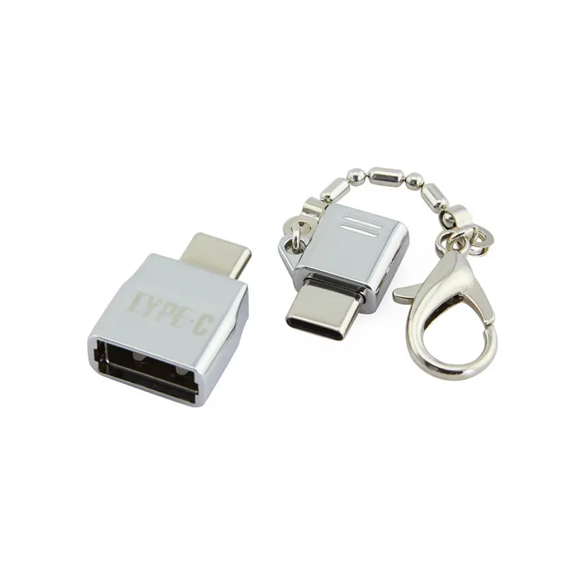 Easya OTG Тип USB-C адаптер USB 2.0 Micro USB, micro SD Card Reader USB c концентратора для MacBook Pro 30 шт./лот