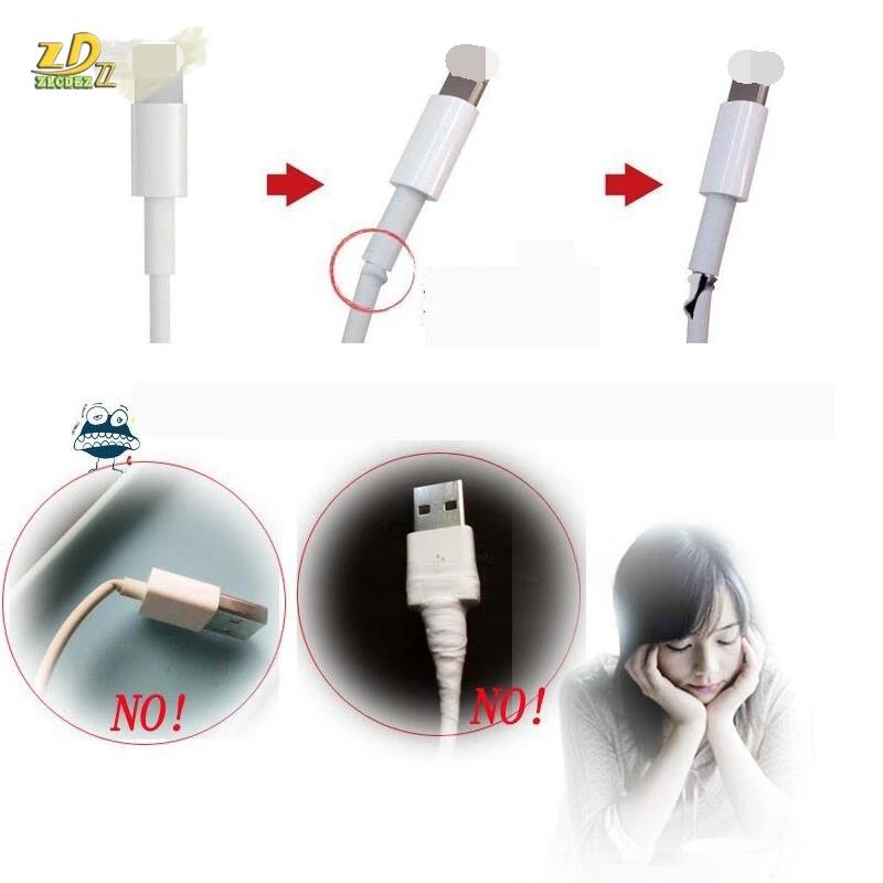 Silicone Winding Clips USB line Data Cable Protector protect Cables Protection Winder for iphone cable Wire Tool 1000pcs | Электроника