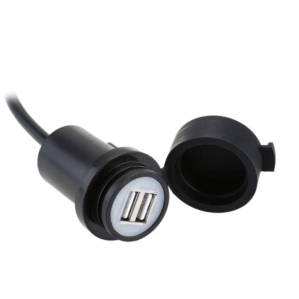 Мотоцикл двойной usb разъем для автомобиля 12 V светодиодный USB с водонепроницаемым