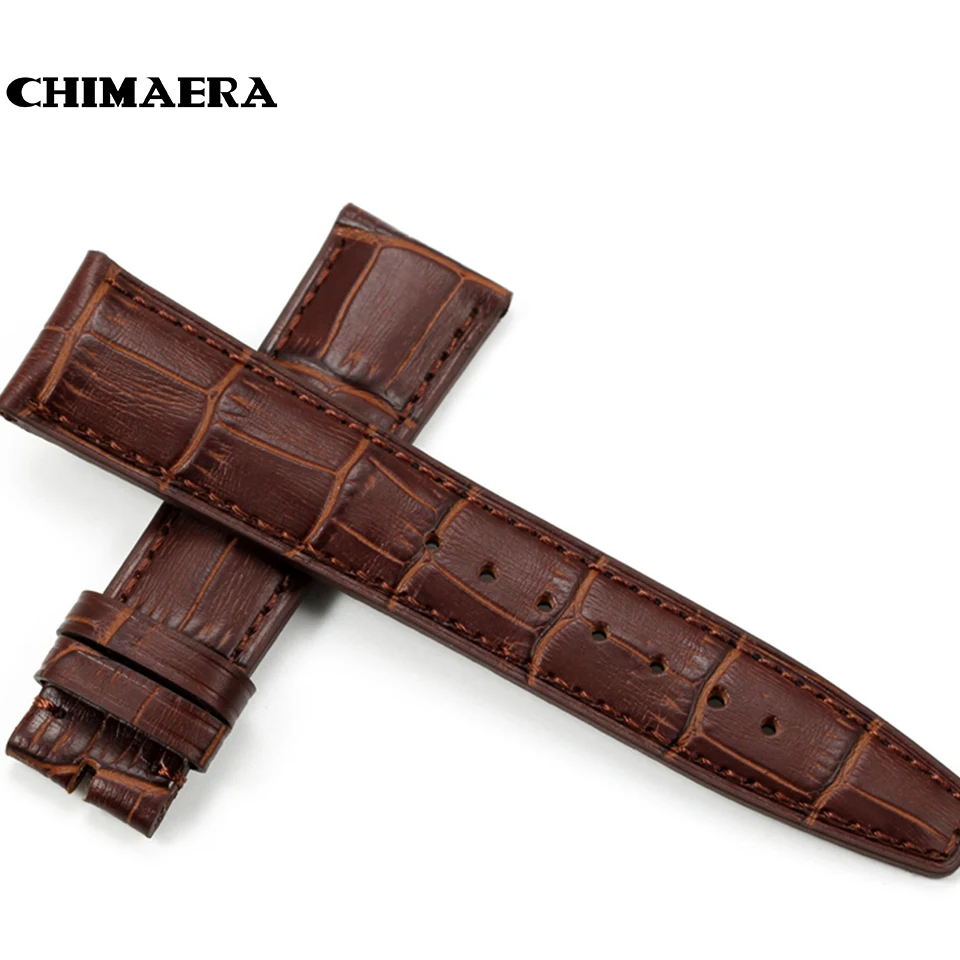 CHIMAERA 20 мм 21 мм 22 мм браслет из натуральной кожи для Longines Аллигатор ремешок для часов ручной работы ремешок для IWC Pilot Hours