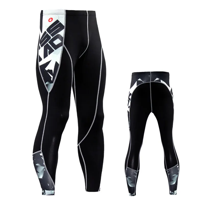

Men Yoga Compression Pants Elastic Tights Female Exercise Sports Fitness Jogging Jogger Running Trousers Gym Slim Leggings