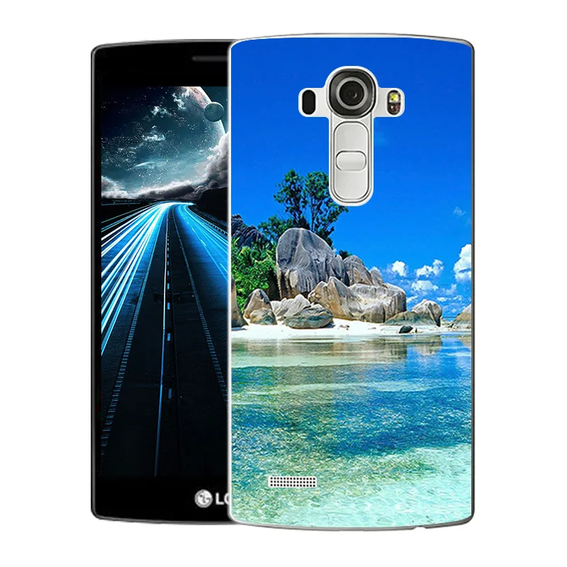 TPU Soft Cases For LG G4 H815 H818 5.5&quot Transparent Scape Printed Silicone Phone Cover Fashion Case | Мобильные телефоны и