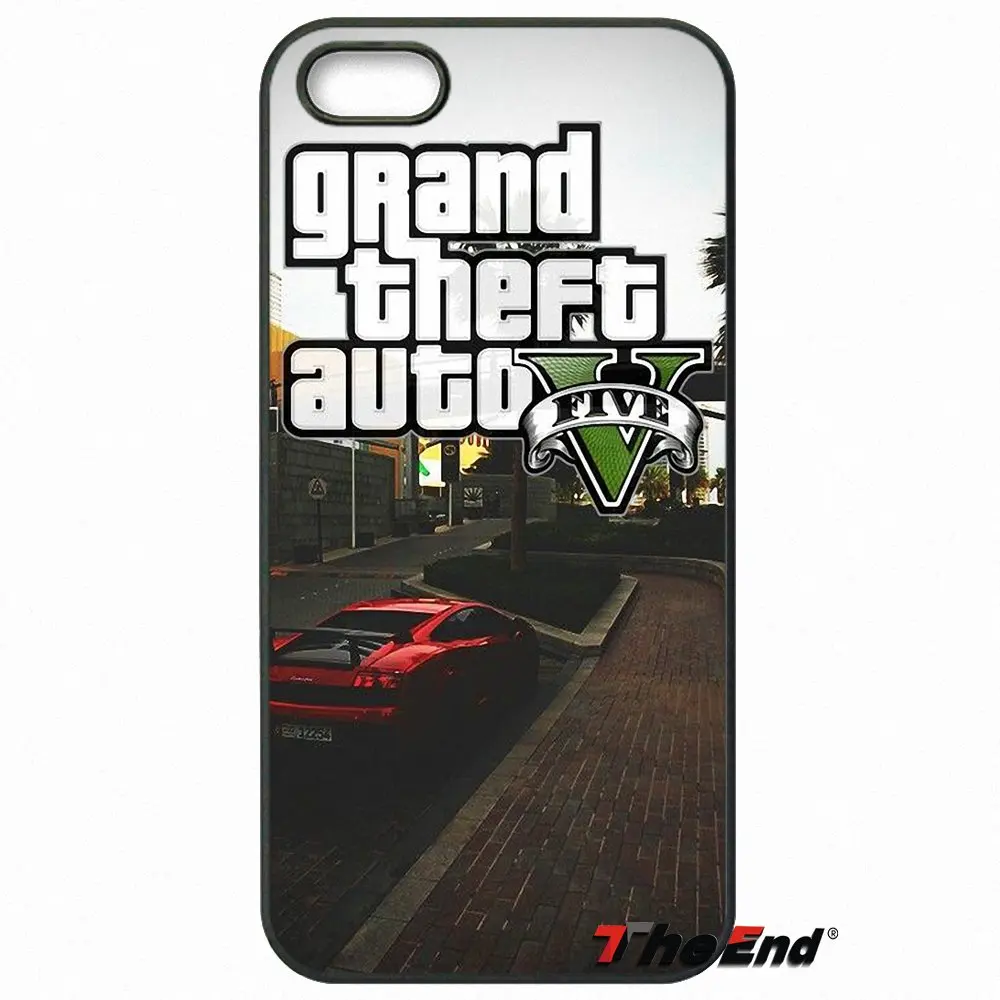 Чехол для телефона GTA San Andreas Grand Theft Auto 5 V iPhone X 4S 5C SE 6 6S 7 8 Plus Samsung Galaxy Core Prime Alpha|case for