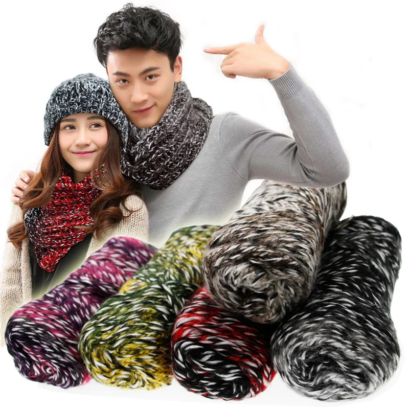 100 г/шар градиентный цвет мохер пряжа для вязания шарф Шапка мягкая теплая