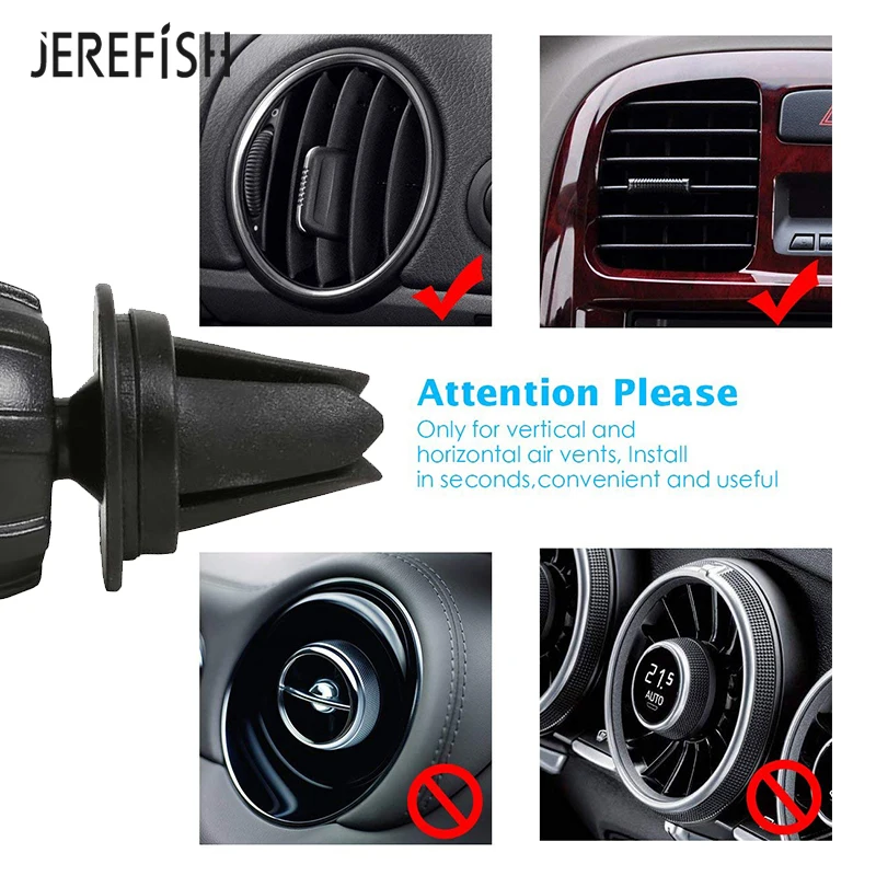 Магнитный автомобильный держатель для телефона JEREFISH iPhone Samsung 360 универсальный