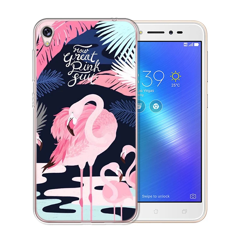 Модный чехол с фламинго для Asus Zenfone Live ZB501KL Max 3 4 Pro M1 ZB602KL ZC520KL ZC520TL |