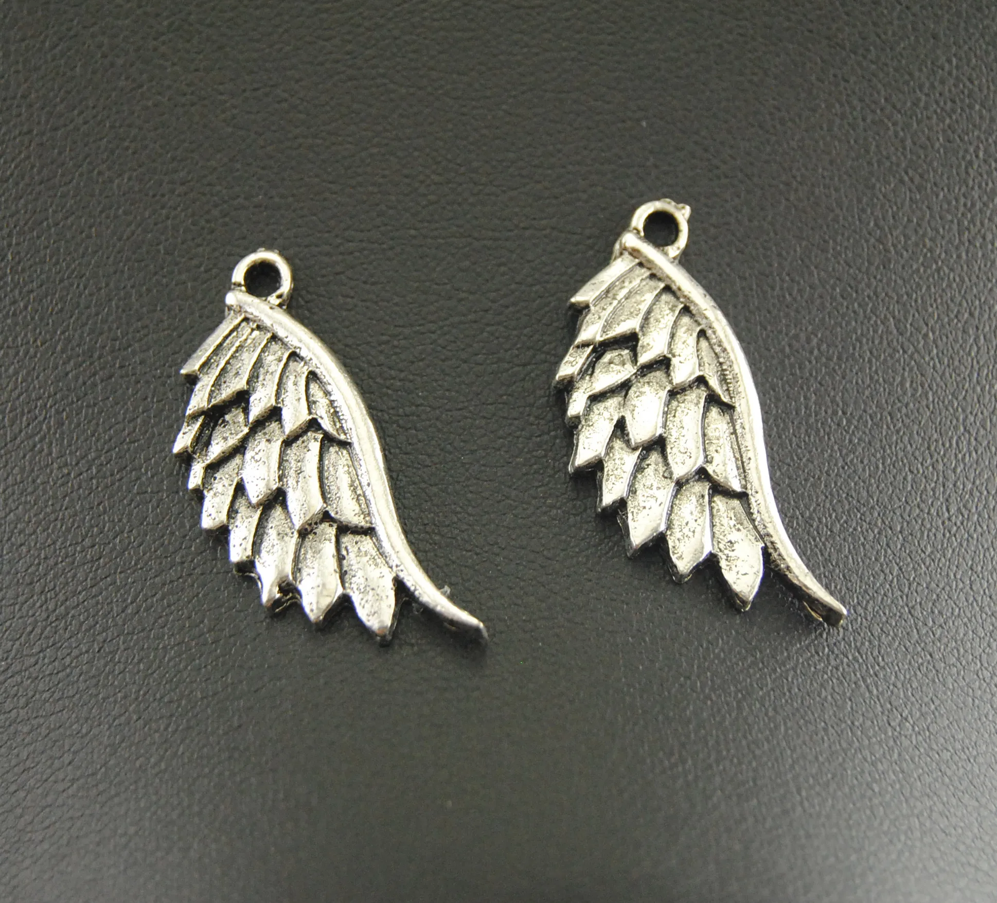 5 шт. Подвески серебряного цвета из металла Крылья Ангела ювелирные изделия шармы браслет ожерелье ювелирные изделия ручной работы DIY A764