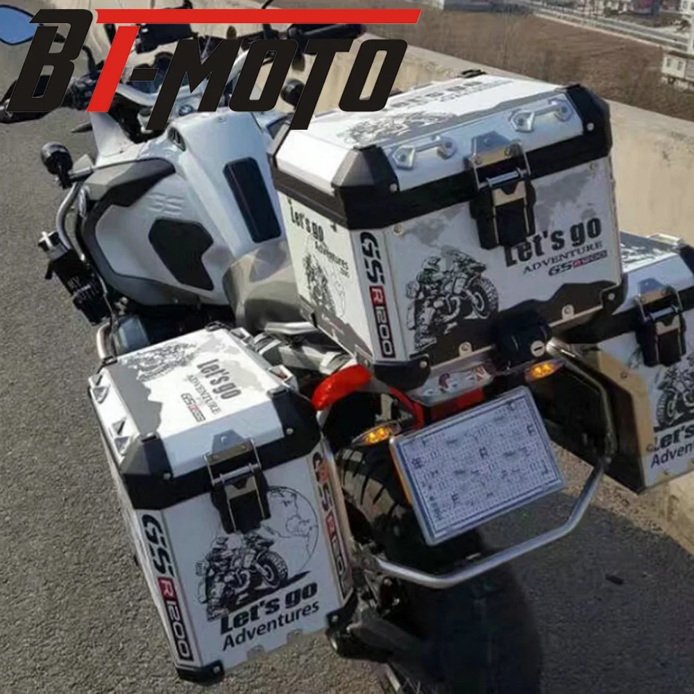 Для BMW R1200GS F800GS F700GS 1 комплект приключений гоночный мотоцикл задний бокс наклейки