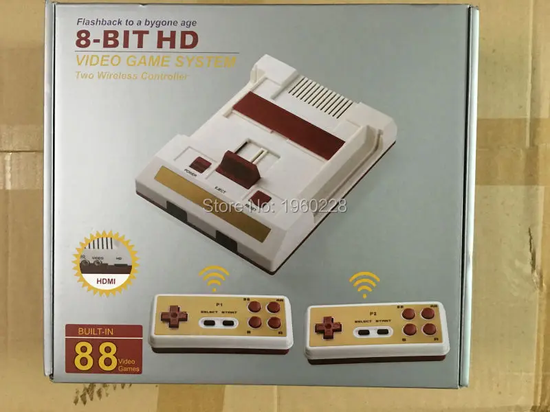 Новый игровой консоли к ТВ с Беспроводной геймпад HD HDMI для 8bit Семья игры + 500 in1 400