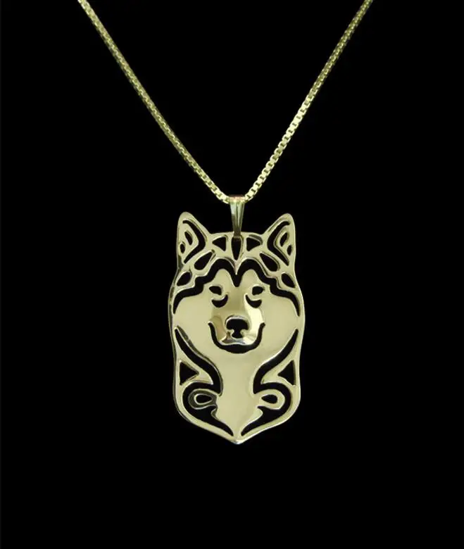 DANGGAO новейшая мода ручная работа Alaskan Malamute ожерелье Женская цепочка чокер собака
