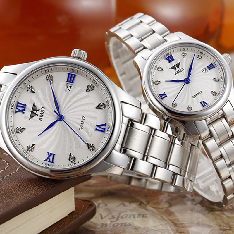 Часы AMST мужские модные спортивные кварцевые водонепроницаемые полностью
