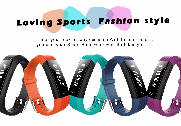 Bounabay Bluetooth Smart спортивные часы браслет для женщин Оригинальные женские Lady