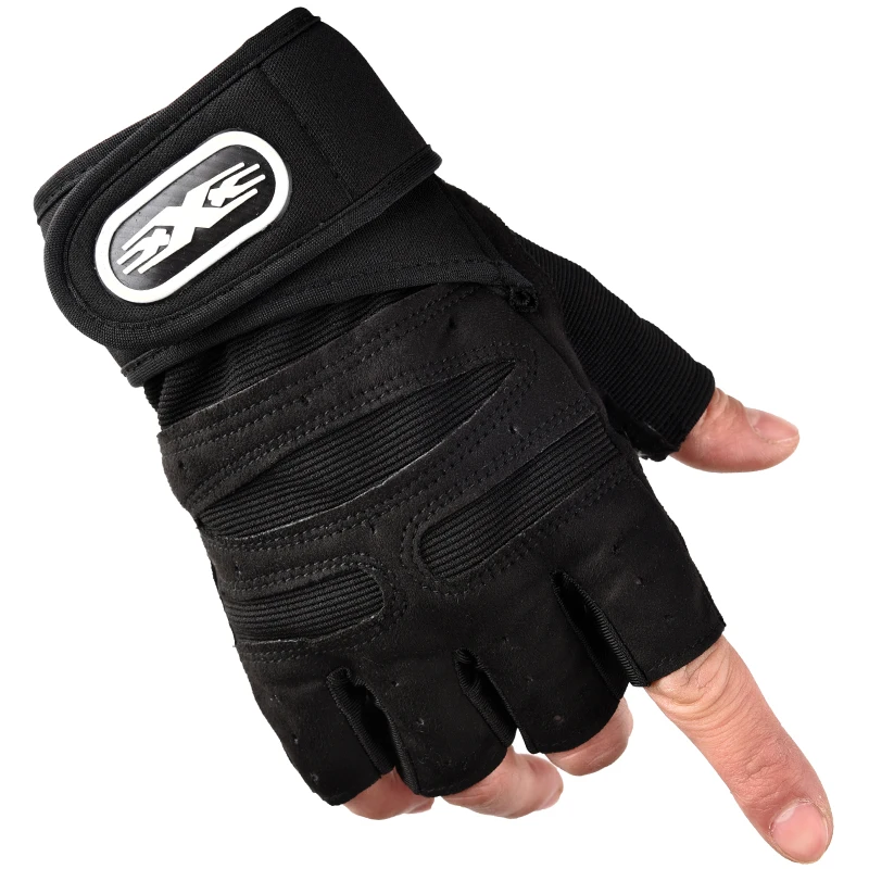 Противоударные велосипедные перчатки с полупальцами противоскользящие дышащие